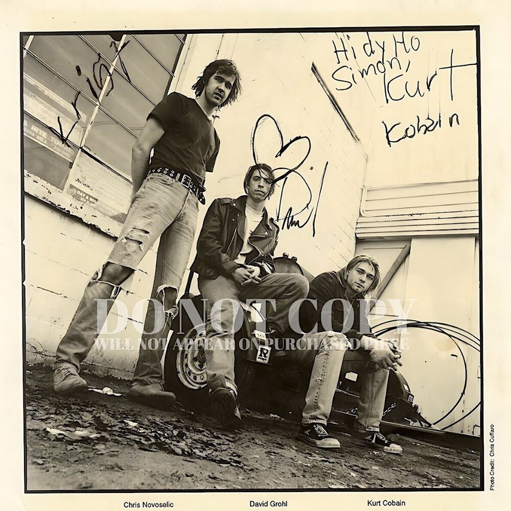 Nirvana Poster 8 X 10 | RARE 1991 Band Portrait | Picture | Photo | Art Print
